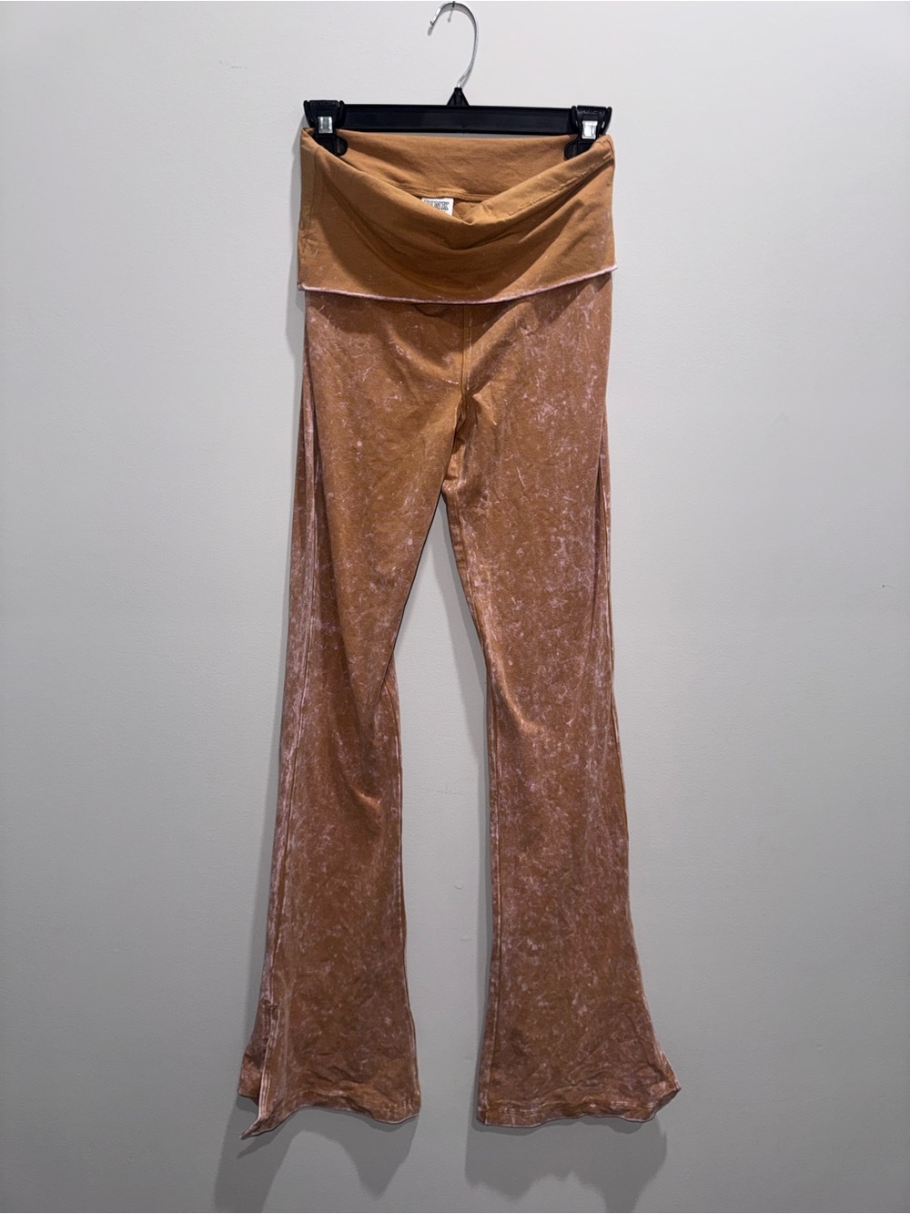PINK Victoria's Secret Velvet Flare Leggings - Peachy Pink